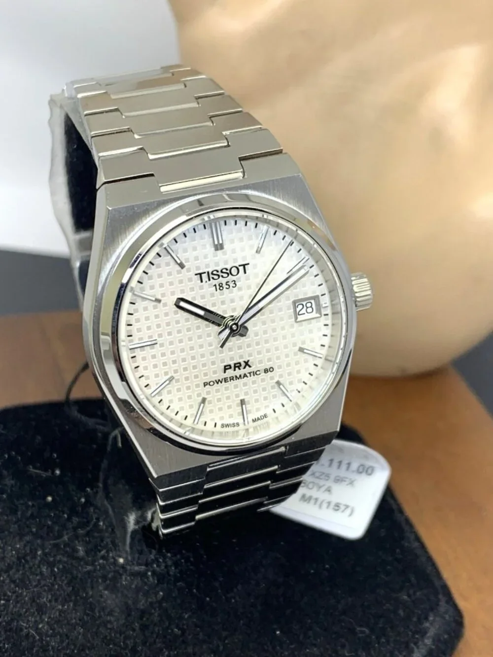 Tissot PRX Unisex Watch Swiss Automatic Mother of Pearl Dial 35mm T1372071111100